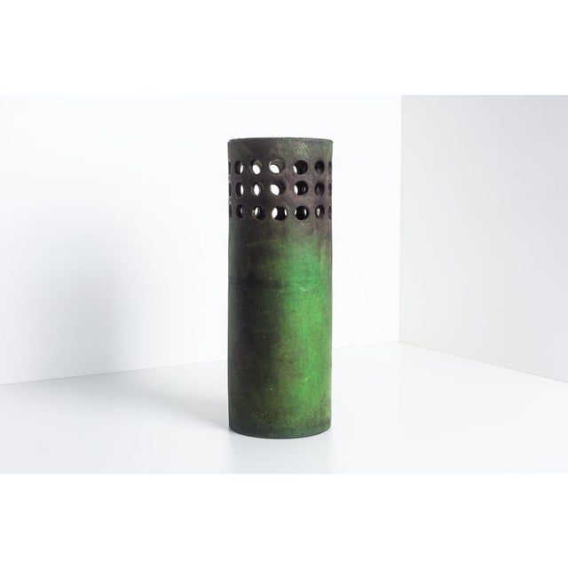 Mid-Century Modern Large Bitossi ‘Etruscan’ Decor Floor Vase / Umbrella Stand by Aldo Londi 1950 For Sale - Image 3 of 8