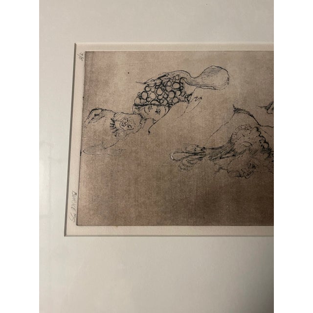 g.t. Burke Signed Limited Edition Etching – 3/5 Nantucket Artist Association, Framed Print For Sale In Nantucket - Image 6 of 9