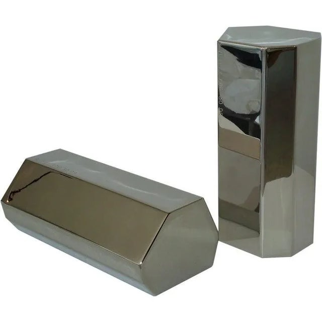 Early 21st Century French Architect and Artist Arik Levy Polished Stainless Steel Log Sculptures For Sale - Image 5 of 5