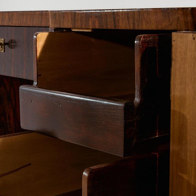 Wood Art Deco Desk, 1940s For Sale - Image 7 of 18