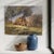 1940s M. Gachet, a Countryside View with Figures, 1940, Oil on Panel For Sale - Image 5 of 17