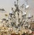 Metal 19th C Style Italian Wrought Iron & Crystal Chandelier For Sale - Image 7 of 8