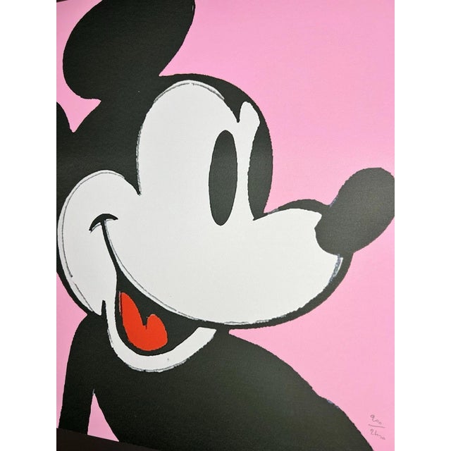 Portraiture 1986 Carnegie Museum of Art After Andy Warhol "Mickey Mouse" Lithograph For Sale - Image 3 of 12