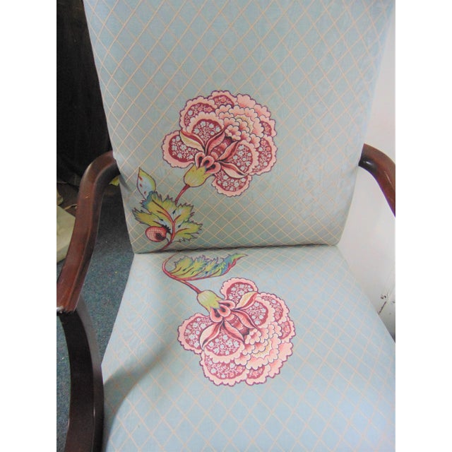 Custom Hepplewhite Mahogany Library Chairs - a Pair For Sale In Philadelphia - Image 6 of 8