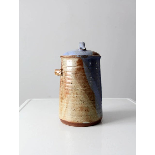 Late 20th Century Vintage Studio Pottery Jar For Sale - Image 5 of 13