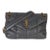 Grey Quilted Lambskin Small Loulou Puffer Chain Satchel For Sale
