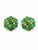 2020s Natural Emerald 9.08cts & Diamond 0.28cts Earring in 14k Gold For Sale - Image 5 of 8