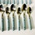 1970s Vintage Boho Chic Contemporary Stainless Steel French Blue Handle Flatware - Set of 20, Service for 4 For Sale - Image 6 of 11