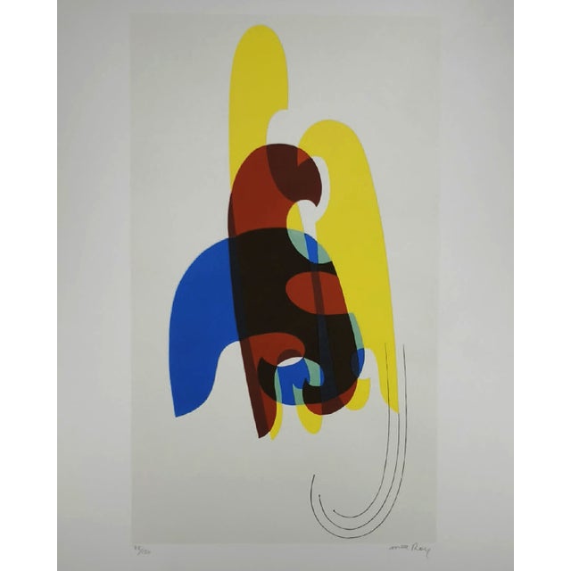 Man Ray Limited Edition Lithograph. Author's signature in Pencil. Limited series lithograph. Number 78 of 150 (Numbers are...