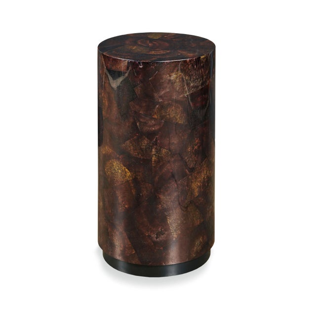 Not Yet Made - Made To Order Tate Black Penshell Drinks Table For Sale - Image 5 of 5