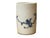 Chinese Chinese Distressed White Porcelain Blue Blossom Flower Graphic Holder Vase For Sale - Image 3 of 10