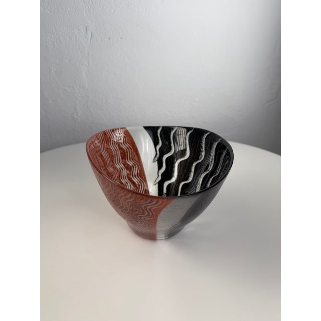 Vintage Art Glass Bowl by Kosta Boda, Sweden, 1990s For Sale - Image 6 of 13