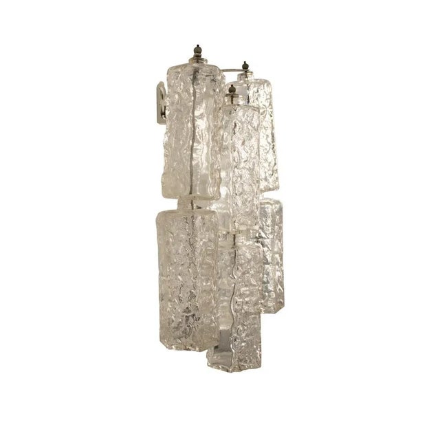 Mid-Century Modern Hendcrafted Glass Wall Light from Venini, Italy, 1960s For Sale - Image 3 of 8