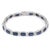 17.85 Ct Blue Sapphire Bracelet in 18 Karat White Gold With Prong Set Diamonds For Sale In New York - Image 6 of 10