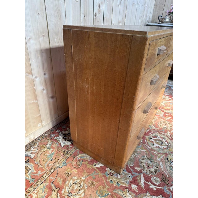 Vintage Oak Chest of Drawers, 1950 For Sale - Image 4 of 9