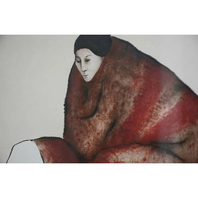 This is a rare "Presentation Proof" color lithograph by Navajo artist R.C. Gorman (1931-2005), titled Yvonne (1979). The...