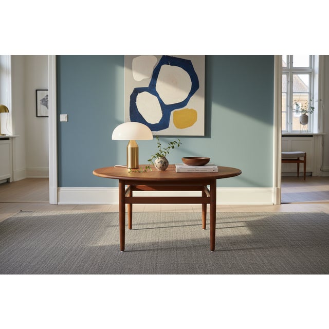 Round Coffee Table in Teak from A/S Niels Bach Møbelfabrik, 1960s For Sale - Image 10 of 15