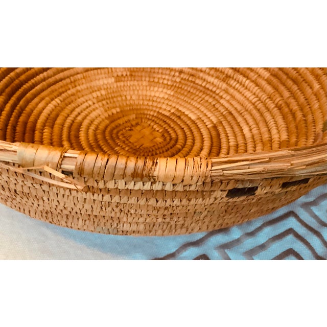 Monumental Antique African Winnowing Basket - Circa 1900 For Sale - Image 4 of 11