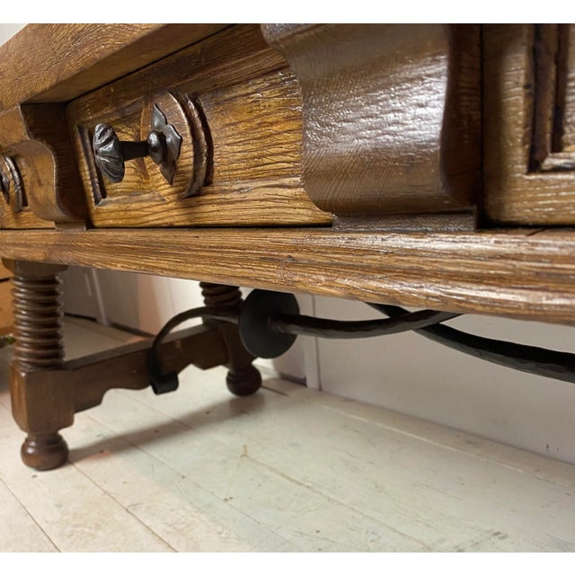 Antique Spanish Coffee Table with Solomonic Legs For Sale - Image 15 of 18