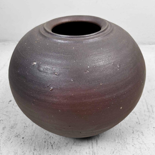 Ceramic Earthenware Bizen-Yaki Tsubo Vase, Japan, 1920s For Sale - Image 7 of 18