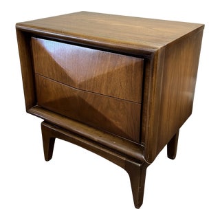 Mid Century Modern United Diamond Nightstand For Sale