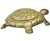 American Mid 20th Century Handcrafted Italian Brass Turtle-Figurine Box Accent For Sale - Image 3 of 9