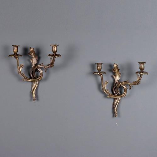 Wall Lamps in Burnished Bronze, Set of 2 For Sale - Image 6 of 6
