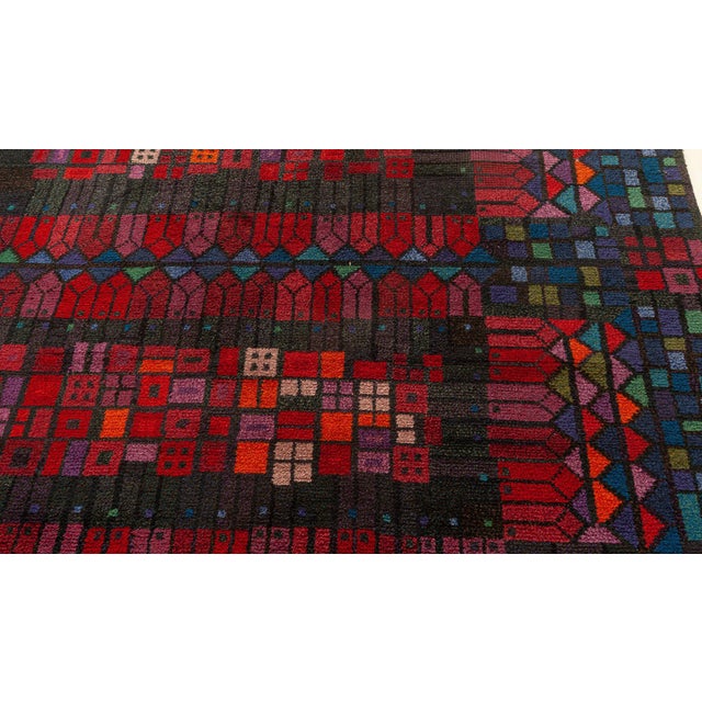 Doris Leslie Blau Vintage Swedish Pile Rug by Kerstin Ekengren For Sale - Image 9 of 11