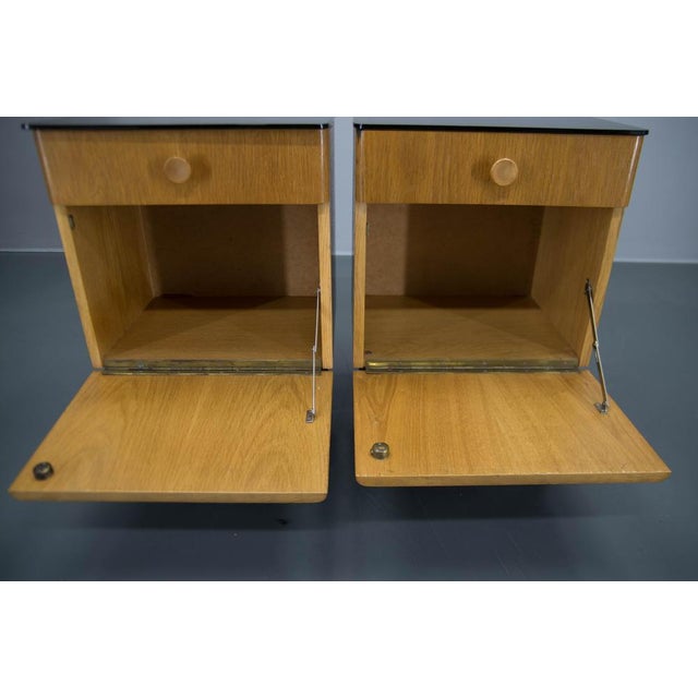 Nightstands attributed to Halabala for Up Zavody, 1950s For Sale - Image 6 of 8