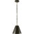 Goodman Petite Hanging Shade in Bronze and Hand-Rubbed Antique Brass with Bronze Shade Designer: Thomas O'Brien Fixture...