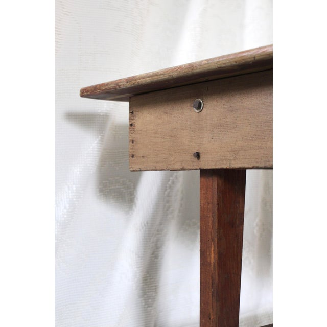 Antique Farmhouse Dining or Harvest Table For Sale - Image 11 of 14