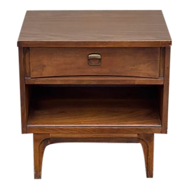 Mid 20th Century Modern Walnut Nightstand For Sale