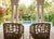A Pair Mid-Century Modern Inspired Teak Fretted Barrel Tub Chairs For Sale - Image 10 of 12