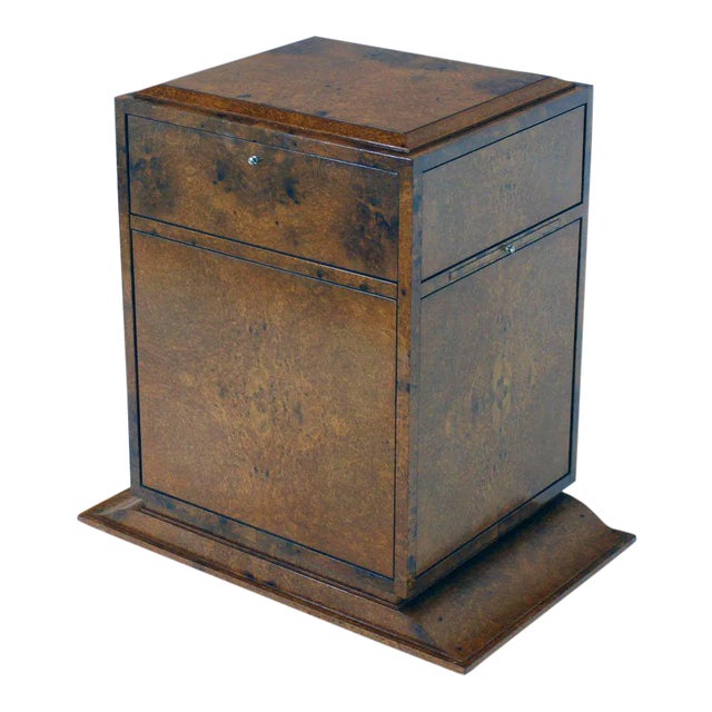 Rustic Birdseye or Tiger Maple Multifunctional Drop Front Cabinet For Sale - Image 11 of 11