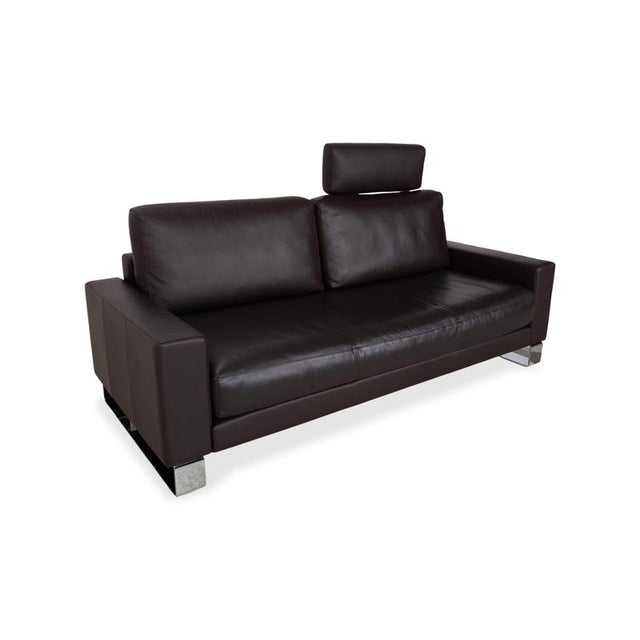 Vida Two-Seater Leather Sofa from Rolf Benz For Sale - Image 3 of 15
