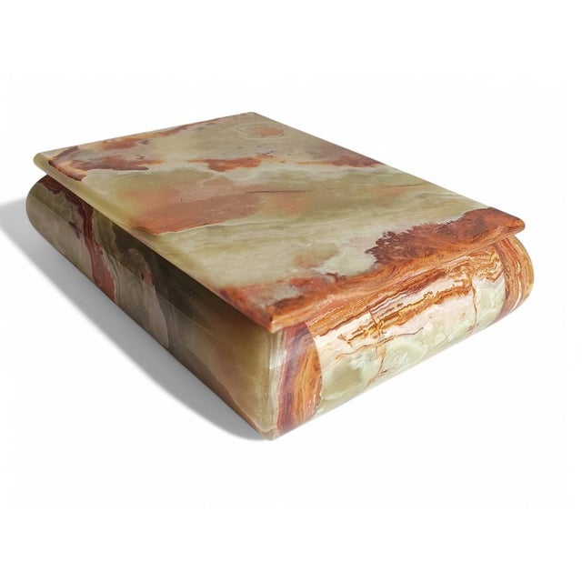 Art Deco Italian Onyx Box, Italy, 1940s For Sale - Image 3 of 18