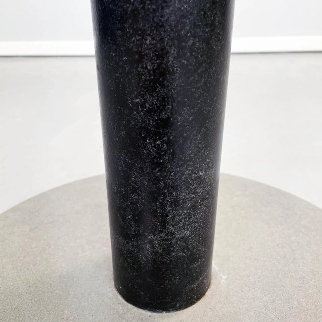 Italian Modern Coffee Table in Green Glass, Black Metal and Grey Stone, 1980s For Sale - Image 10 of 12