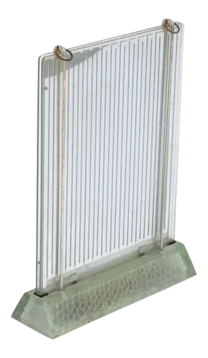 1930s Museum Glass Radiator by René Coulon for Saint-Gobain