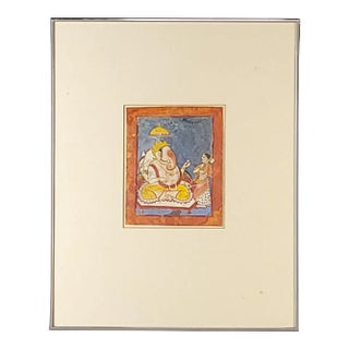 Northern Indian Painting, Scene of Lord Ganesh, 19th Century For Sale