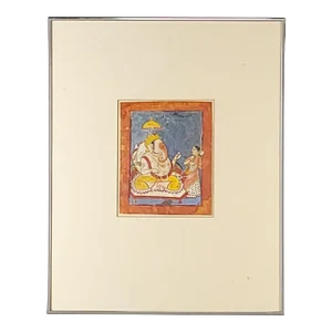 Northern Indian Painting, Scene of Lord Ganesh, 19th Century