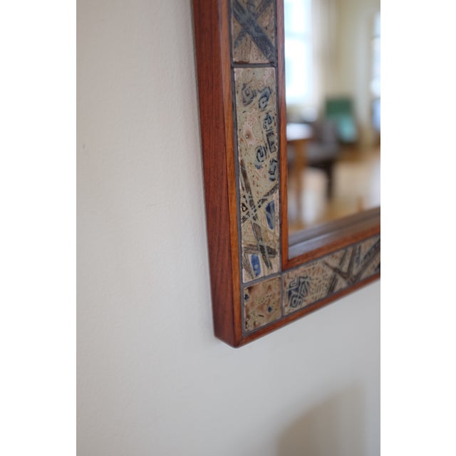 1970s Pair of Rosewood Mirror and Side Table by Severin Hansen Jr For Sale - Image 15 of 17