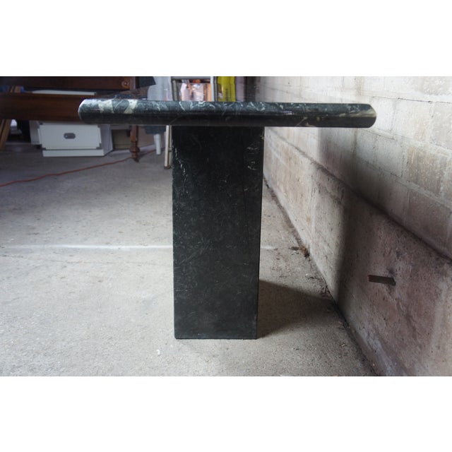 Mid Century Modern Black Italian Marble Console or Sofa ...