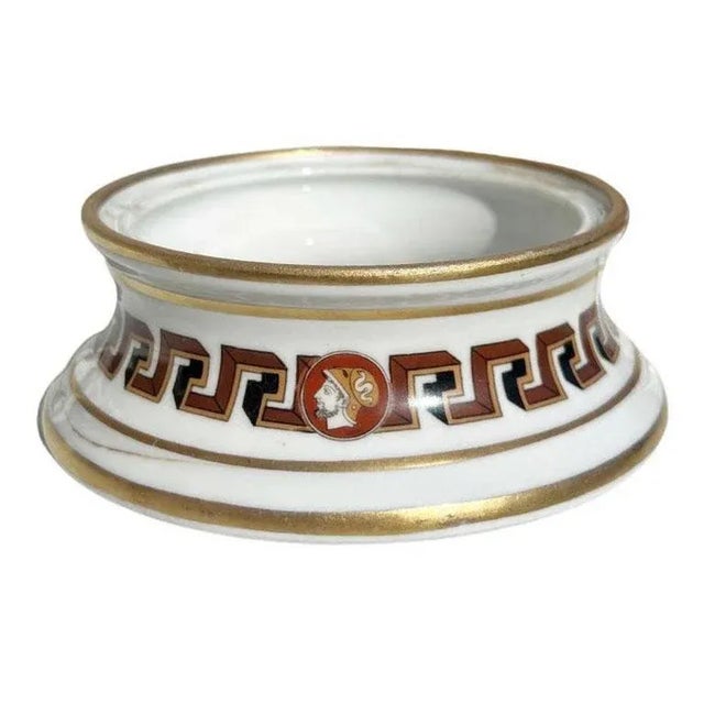 A beautiful pair of French ceramic bowls. Each bowl is marked with "Made in France" in black on the bottom. The crisp...