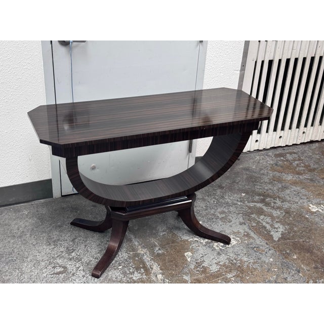 C. Mariani Antiques Macassar Ebony Console Table For Sale - Image 12 of 12