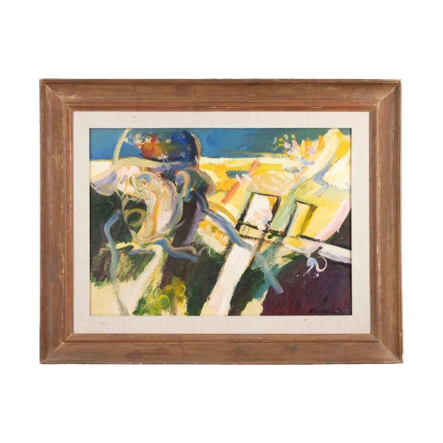 Cesco Magnolato, Spring, Oil on Canvas, 1967 For Sale