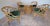Mid-Century Hollywood Regency Rattan Dining Set With Brass Casters, Attributed to Ficks Reed For Sale - Image 10 of 15