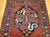 Red Antique Cloudband Kazak Area Rug, Hand-Knotted Wool, Geometric Design, Red & Blue, 5' x 8' For Sale - Image 8 of 15