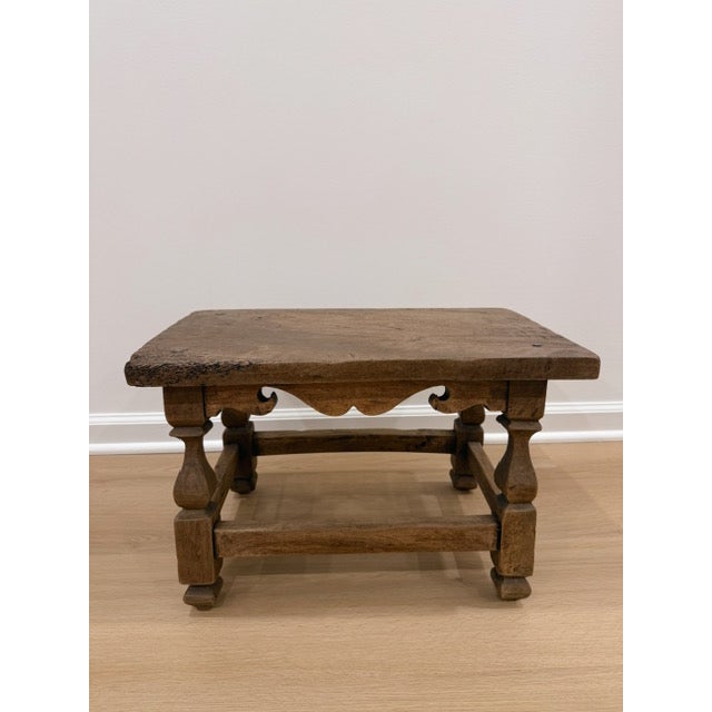French Provincial Mid-19th Century French Hand-Carved Monastery Stool For Sale - Image 3 of 5