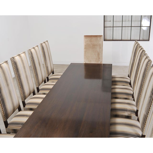 Monumental Ferrell+Mittman Modern Trestle Dining Table 13 Ft For Sale - Image 16 of 18