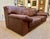 One-of-a-kind custom made Leather sofa. Beautifully tanned, high quality, sturdy, and yet supple with identifying...